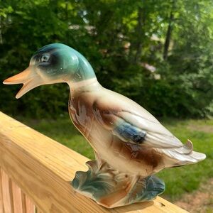 Vintage Royal Copley ceramic mallard duck figurine